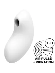 Vibratore Stimolatore E A Impulsi D'aria Vulva Lover 2 Bianco - SATISFYER AIR PULSE - Succhia Clitoride | erosidea.com