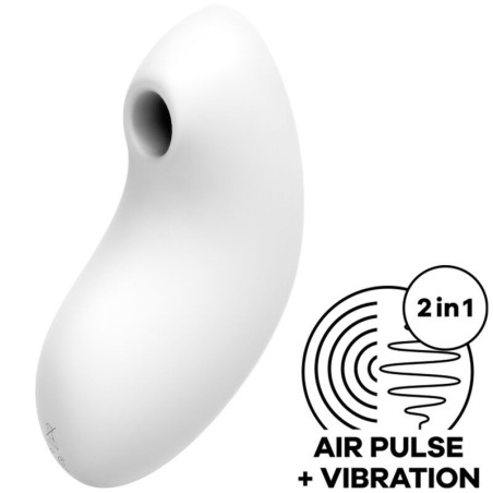 Vibratore Stimolatore E A Impulsi D'aria Vulva Lover 2 Bianco - SATISFYER AIR PULSE - Succhia Clitoride | erosidea.com