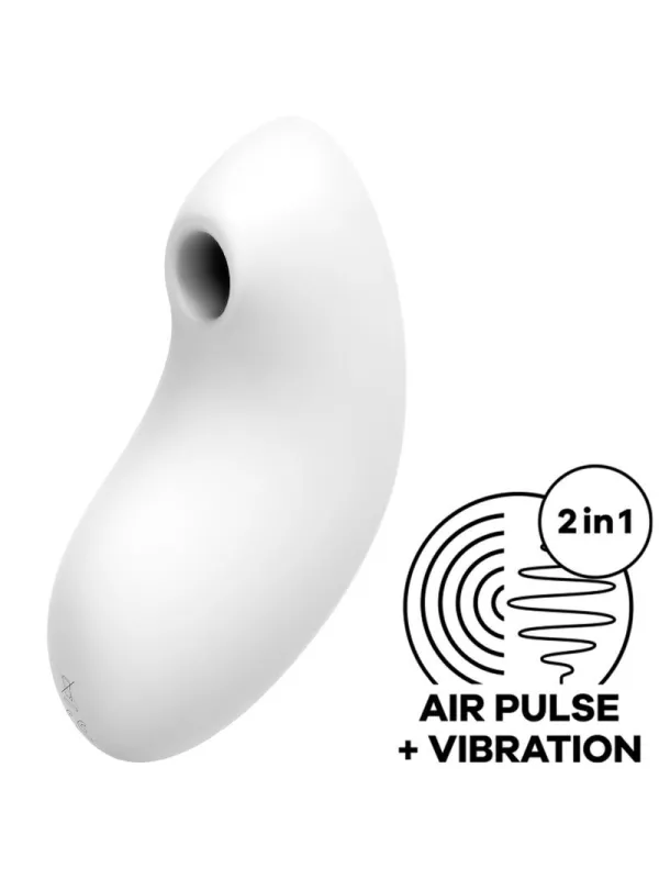 Vibratore Stimolatore E A Impulsi D'aria Vulva Lover 2 Bianco - SATISFYER AIR PULSE - Succhia Clitoride | erosidea.com