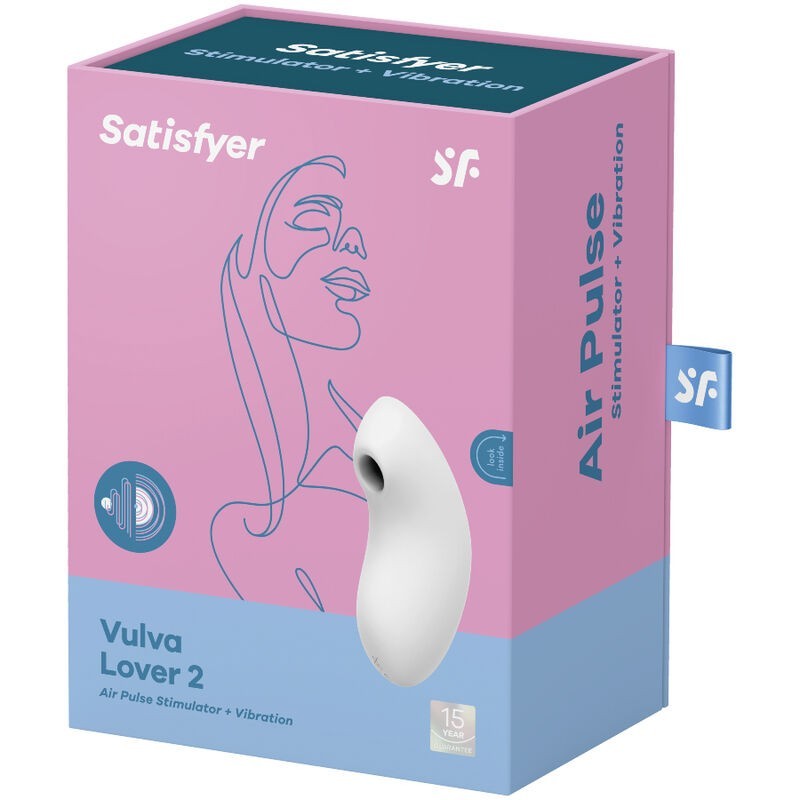 Vibratore Stimolatore E A Impulsi D'aria Vulva Lover 2 Bianco - SATISFYER AIR PULSE - Succhia Clitoride | erosidea.com