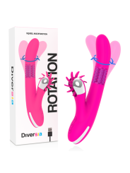 Vibratore Rabbit Diversia Con Rotazione 24 Cm - DIVERSIA - Vibratori Rabbit | erosidea.com