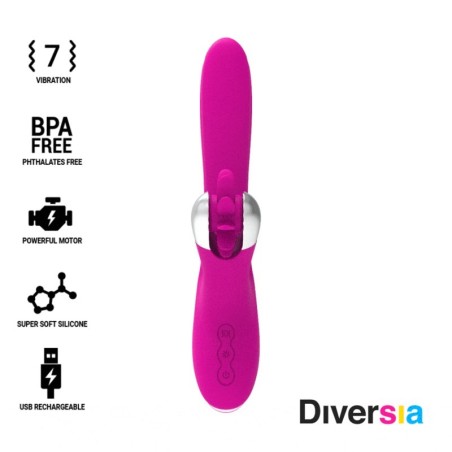 Diversia - Rabbit Vibrante 24 Cm - DIVERSIA - Vibratori Rabbit | erosidea.com