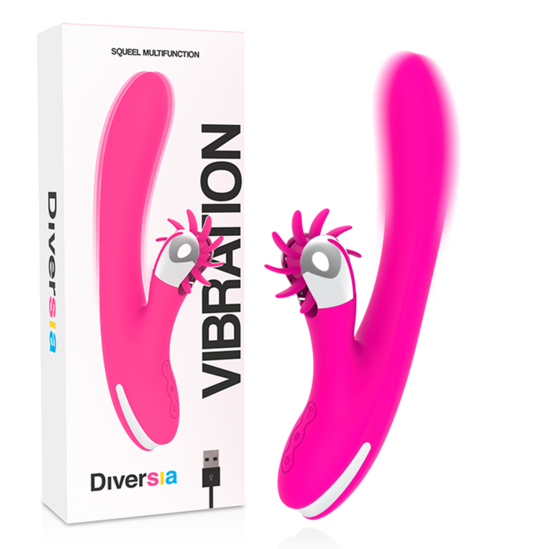 Diversia - Rabbit Vibrante 24 Cm - DIVERSIA - Vibratori Rabbit | erosidea.com