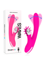 Vibratore Diversia Rabbit Onde 24 Cm - DIVERSIA - Vibratori Rabbit | erosidea.com