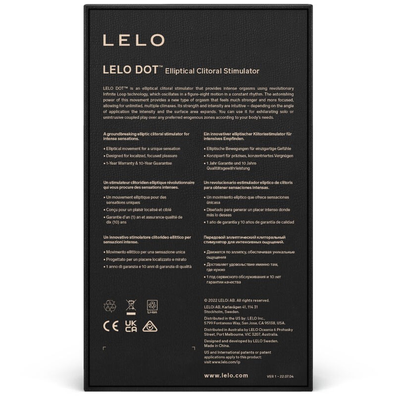 Lelo - Stimolatore Clitoride Dot - Lilla - Lelo - Vibratori Clitoride | erosidea.com