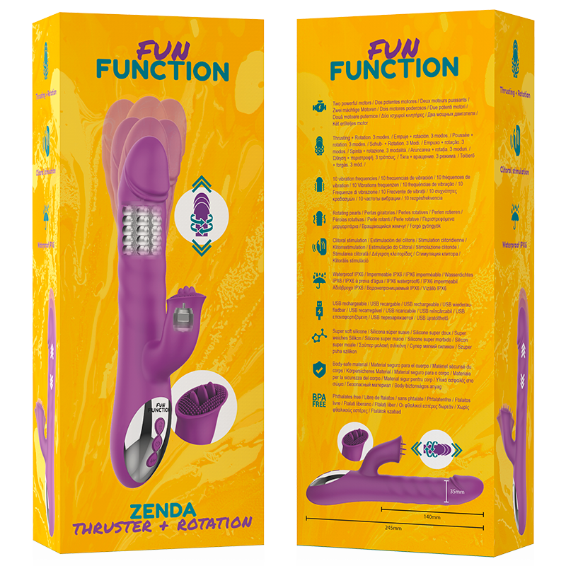 Fun Function - Zenda Thruster E Rotazione - FUN FUNCTION - Succhia Clitoride | erosidea.com