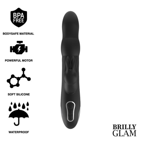 Vibratore Brilly Glam- E Rotator Rabbit Moebius Compatibile Con La Tecnologia Wireless Watchme - BRILLY GLAM - Vibratori Rabbit | erosidea.com
