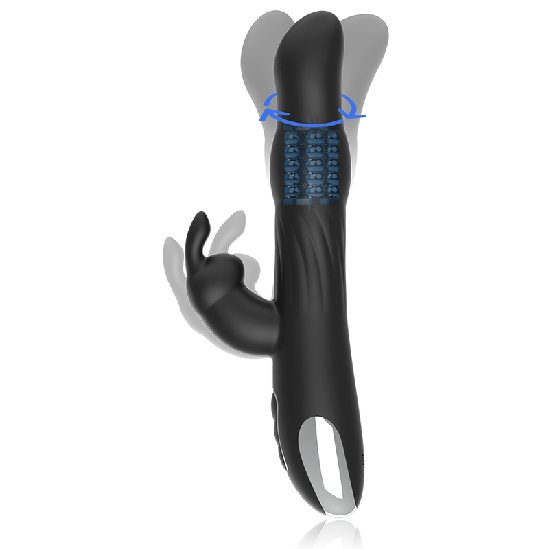Vibratore Brilly Glam- E Rotator Rabbit Moebius Compatibile Con La Tecnologia Wireless Watchme - BRILLY GLAM - Vibratori Rabbit | erosidea.com