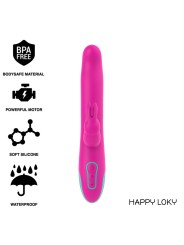Vibratore Happy Loky Pluto Rabbit E Rotator Watchme Compatibile Con La Tecnologia Wireless - HAPPY LOKY - Vibratori Rabbit | erosidea.com