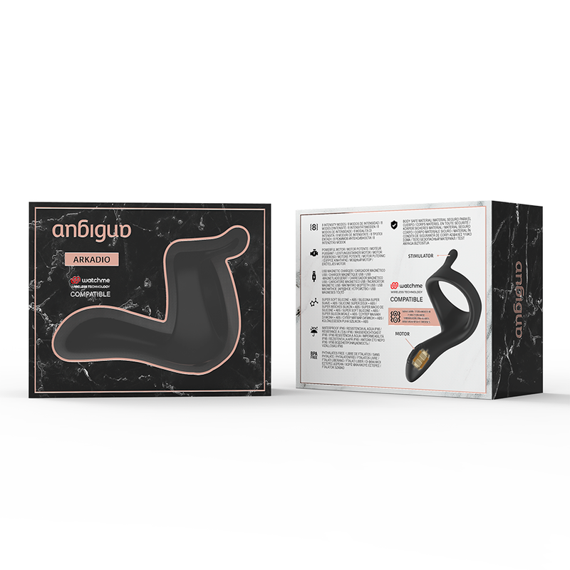 Anbiguo - Stimolatore Ghiandola E Perineo Arkadio Compatibile Con Tecnologia Wireless Watchme - ANBIGUO - Prostata e Perineo | erosidea.com