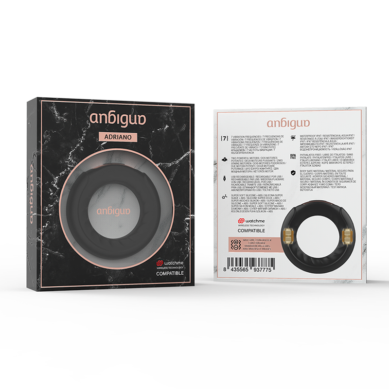 Anbiguo - Anello Vibrante Adriano Compatibile Con Tecnologia Wireless Watchme - ANBIGUO - Anelli Fallici | erosidea.com