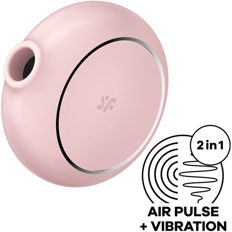Vibratore Stimolatore E A Doppio Pro To Go 3 Rosa - SATISFYER AIR PULSE - Succhia Clitoride | erosidea.com