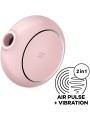 Vibratore Stimolatore E A Doppio Pro To Go 3 Rosa - SATISFYER AIR PULSE - Succhia Clitoride | erosidea.com