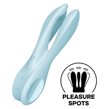Satisfyer - Vibratore Threesome 1 - Blu - SATISFYER VIBRATOR - Promozioni Erosidea | erosidea.com