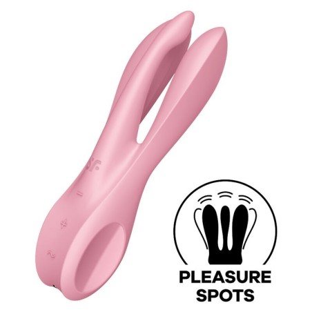 Vibratore Threesome 1 Rosa - SATISFYER VIBRATOR - Vibratori | erosidea.com