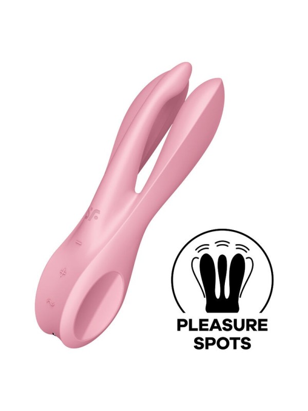 Vibratore Threesome 1 Rosa - SATISFYER VIBRATOR - Vibratori | erosidea.com