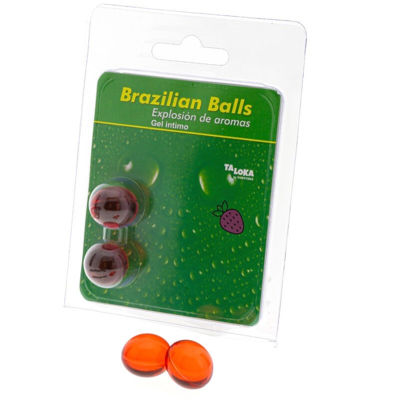 Taloka - 2 Palline Brasiliane Gel Intimo Alla Fragola - TALOKA - Ovetti Palline Sfere | erosidea.com