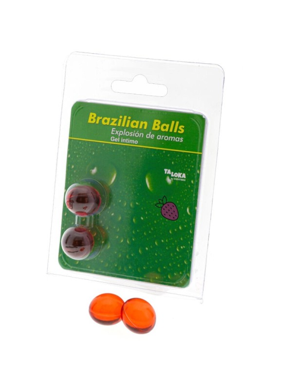 Taloka - 2 Palline Brasiliane Gel Intimo Alla Fragola - TALOKA - Ovetti Palline Sfere | erosidea.com