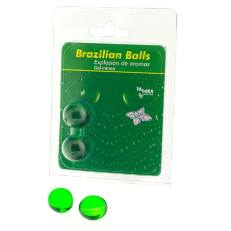 Taloka - 2 Palline Brasiliane Gel Intimo Menta - TALOKA - Ovetti Palline Sfere | erosidea.com