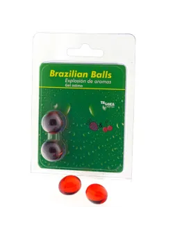 Taloka - 2 Palline Brasiliane Gel Intimo Fragola E Ciliegia