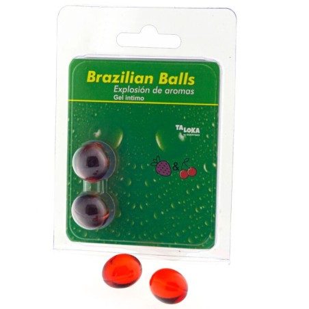 Taloka - 2 Palline Brasiliane Gel Intimo Fragola E Ciliegia - TALOKA - Ovetti Palline Sfere | erosidea.com