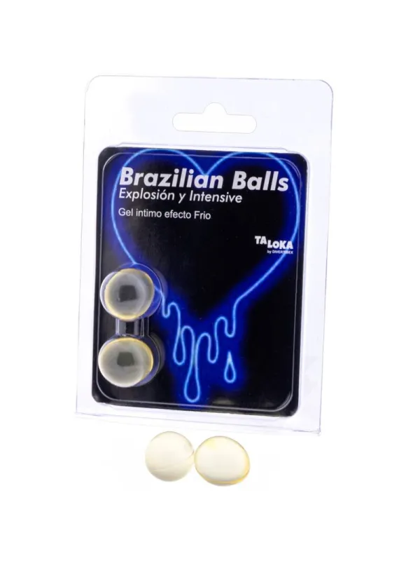 Taloka - 2 Sfere Brasiliane Gel Emozionante Effetto Freddo E Vibrazione - TALOKA - Ovetti Palline Sfere | erosidea.com