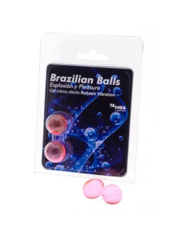 Taloka - 2 Sfere Brasiliane Rinfrescano Effetto Vibrante Emozionante Gel