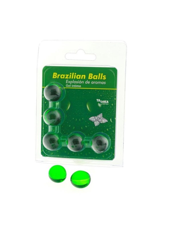 Taloka - 5 Palline Brasiliane Gel Intimo Menta - TALOKA - Ovetti Palline Sfere | erosidea.com