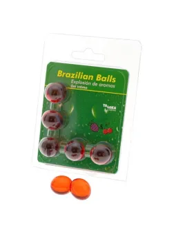 Taloka - 5 Sfere Brasiliane Gel Intimo Fragola E Ciliegia