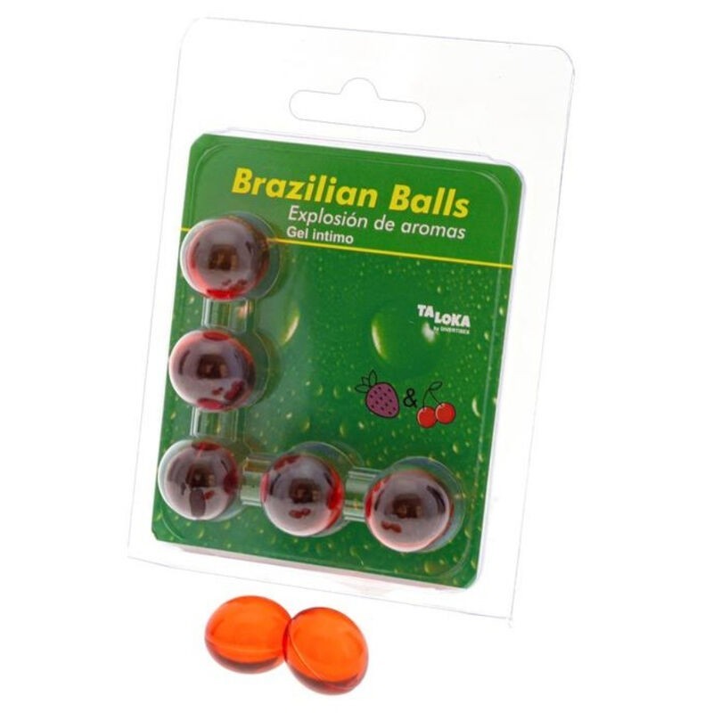 Taloka - 5 Sfere Brasiliane Gel Intimo Fragola E Ciliegia - TALOKA - Ovetti Palline Sfere | erosidea.com