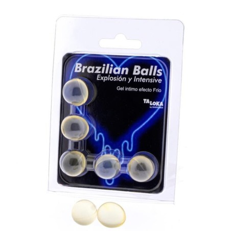 Taloka - 5 Sfere Brasiliane Gel Emozionante Effetto Freddo E Vibrazione - TALOKA - Ovetti Palline Sfere | erosidea.com