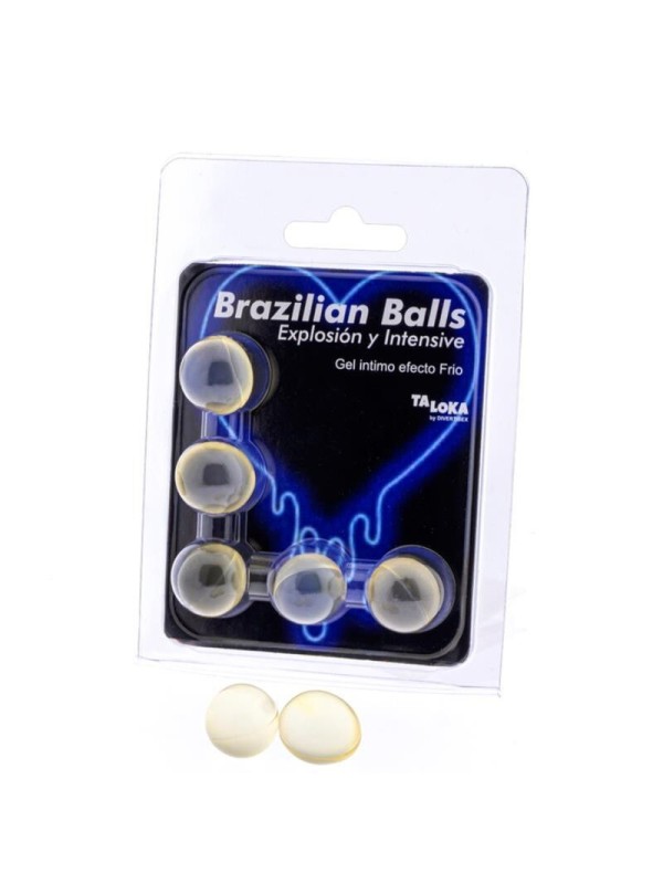 Taloka - 5 Sfere Brasiliane Gel Emozionante Effetto Freddo E Vibrazione - TALOKA - Ovetti Palline Sfere | erosidea.com