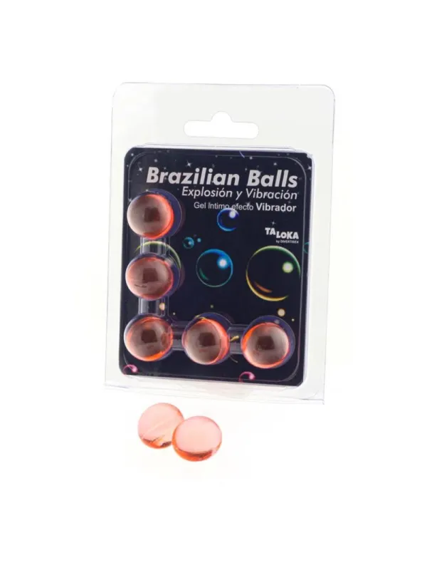 Taloka - 5 Sfere Brasiliane Gel Emozionante Effetto Vibrante - TALOKA - Ovetti Palline Sfere | erosidea.com