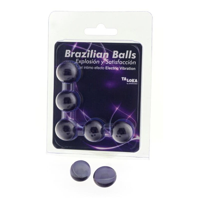 Taloka - 5 Sfere Brasiliane Elettriche Effetto Vibrante Emozionante Gel - TALOKA - Ovetti Palline Sfere | erosidea.com