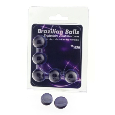 Taloka - 5 Sfere Brasiliane Elettriche Effetto Vibrante Emozionante Gel - TALOKA - Ovetti Palline Sfere | erosidea.com