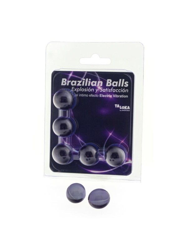 Taloka - 5 Sfere Brasiliane Elettriche Effetto Vibrante Emozionante Gel - TALOKA - Ovetti Palline Sfere | erosidea.com