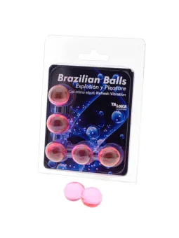 Taloka - 5 Sfere Brasiliane Rinfrescano Effetto Vibrante Eccitante Gel