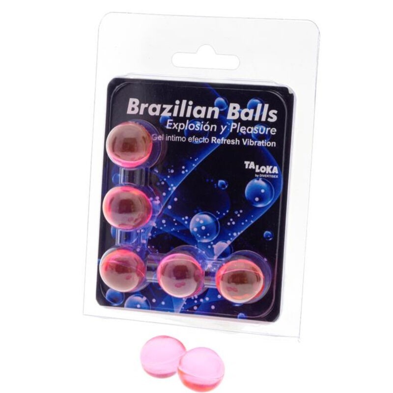Taloka - 5 Sfere Brasiliane Rinfrescano Effetto Vibrante Eccitante Gel - TALOKA - Ovetti Palline Sfere | erosidea.com