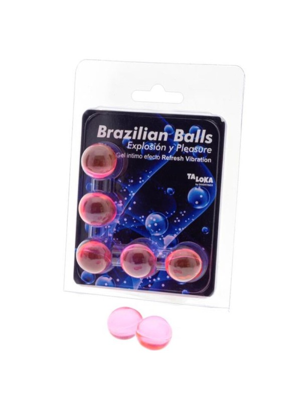 Taloka - 5 Sfere Brasiliane Rinfrescano Effetto Vibrante Eccitante Gel - TALOKA - Ovetti Palline Sfere | erosidea.com