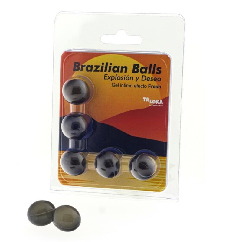 Taloka - 5 Sfere Brasiliane Gel Emozionante Effetto Fresco - TALOKA - Ovetti Palline Sfere | erosidea.com