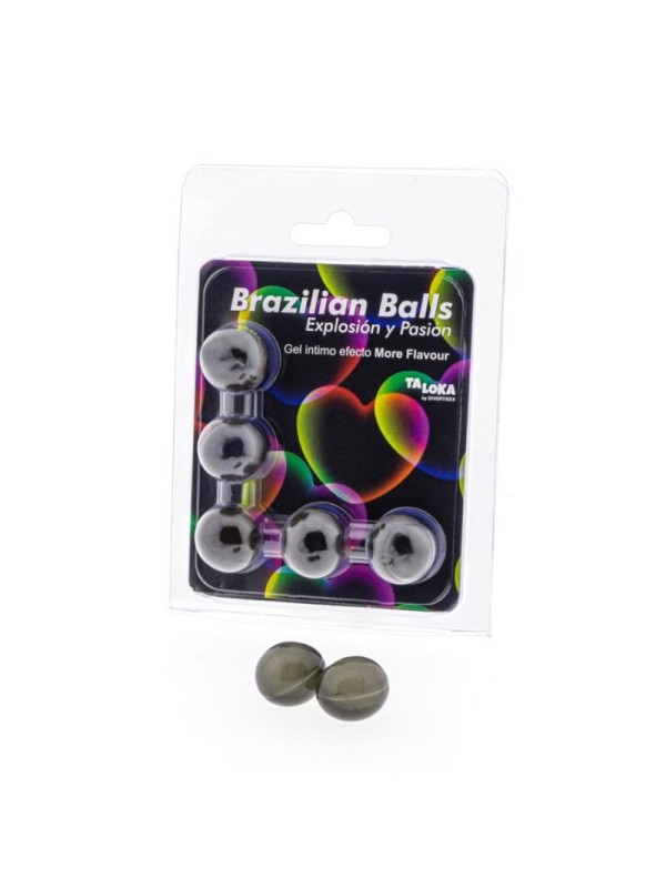 Taloka - 5 Sfere Brasiliane Pi™ Sapore Effetto Emozionante Gel - TALOKA - Ovetti Palline Sfere | erosidea.com