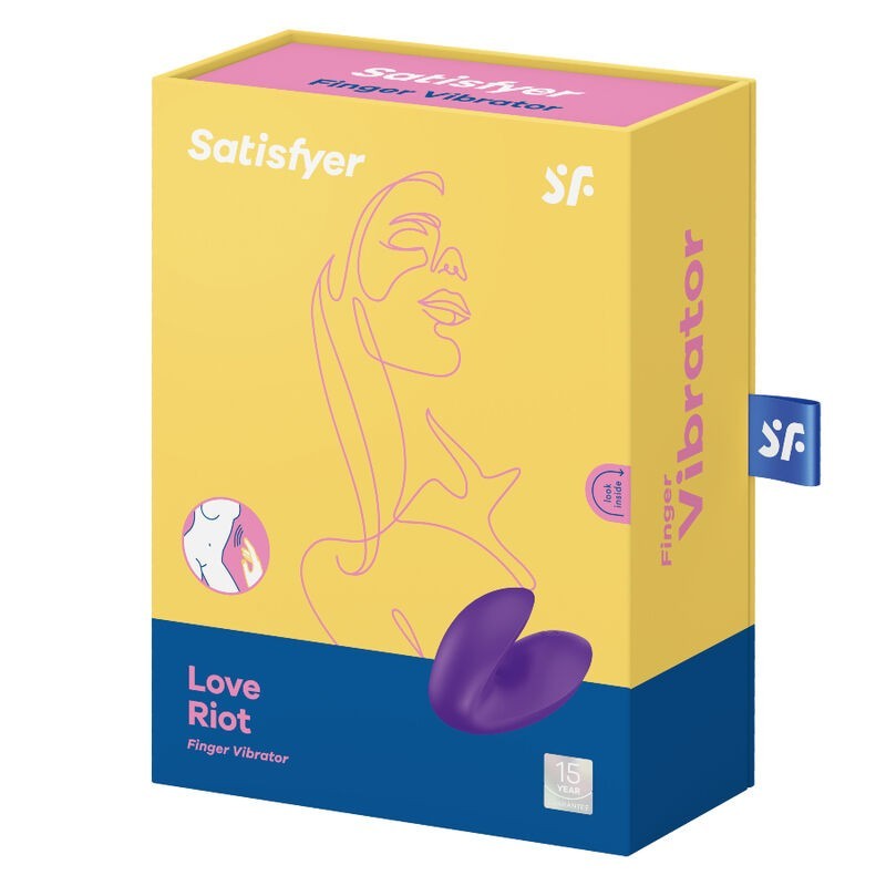 Vibratore Da Dita Love Riot Viola - SATISFYER VIBRATOR - Vibratori | erosidea.com