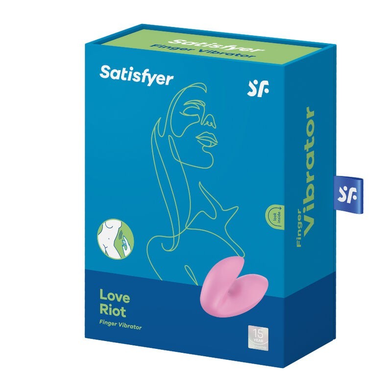 Vibratore Da Dita Love Riot Rosa - SATISFYER VIBRATOR - Vibratori | erosidea.com