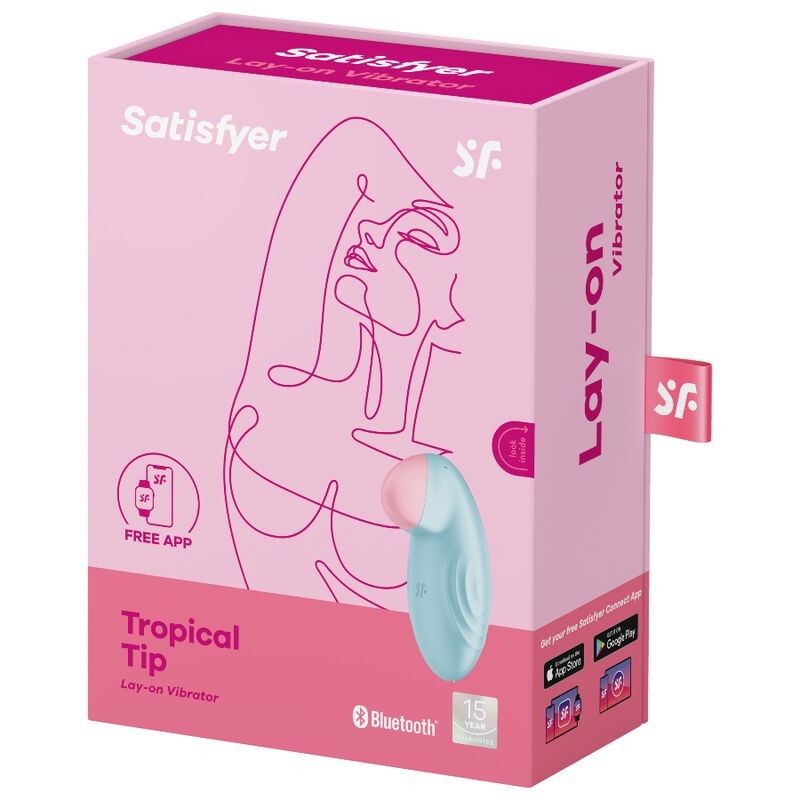 Vibratore Da Lay-On Tropical Tip Blu - SATISFYER LAYONS - Vibratori | erosidea.com