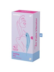 Satisfyer - Stimolatore E Vibratore Twirling Pro Air Pulse Blu - SATISFYER AIR PULSE - Succhia Clitoride | erosidea.com