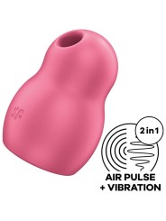Vibratore Pro To Go 1 Doppio Stimolatore E Rosso - SATISFYER AIR PULSE - Succhia Clitoride | erosidea.com