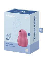 Vibratore Pro To Go 1 Doppio Stimolatore E Rosso - SATISFYER AIR PULSE - Succhia Clitoride | erosidea.com
