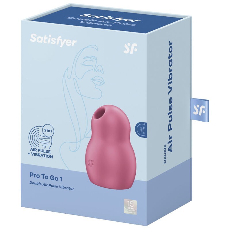 Vibratore Pro To Go 1 Doppio Stimolatore E Rosso - SATISFYER AIR PULSE - Succhia Clitoride | erosidea.com