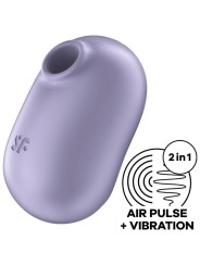 Satisfyer - Pro To Go 2 Doppio Stimolatore E Vibratore Viola - SATISFYER AIR PULSE - Succhia Clitoride | erosidea.com
