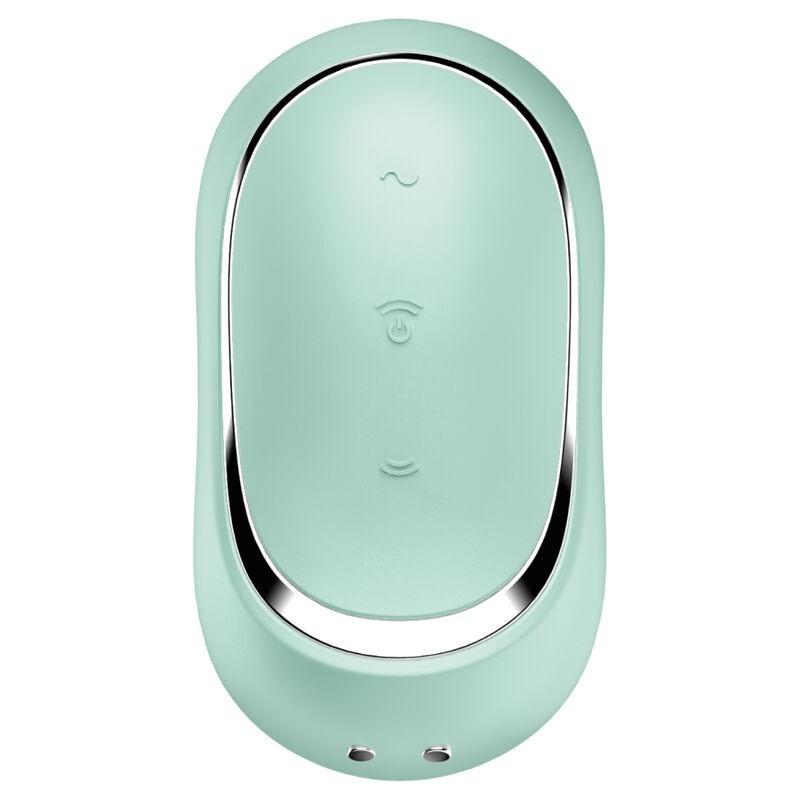 Pro To Go 2 Doppio Stimolatore E Vibratore Verde - SATISFYER AIR PULSE - Succhia Clitoride | erosidea.com